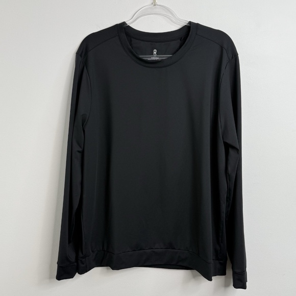 RHONE Essentials Training Crewneck Black Shirt Long Sleeves Men's L - Picture 1 of 12